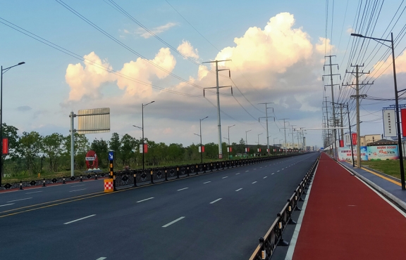 提升改造完成后的春順路，暢安舒美